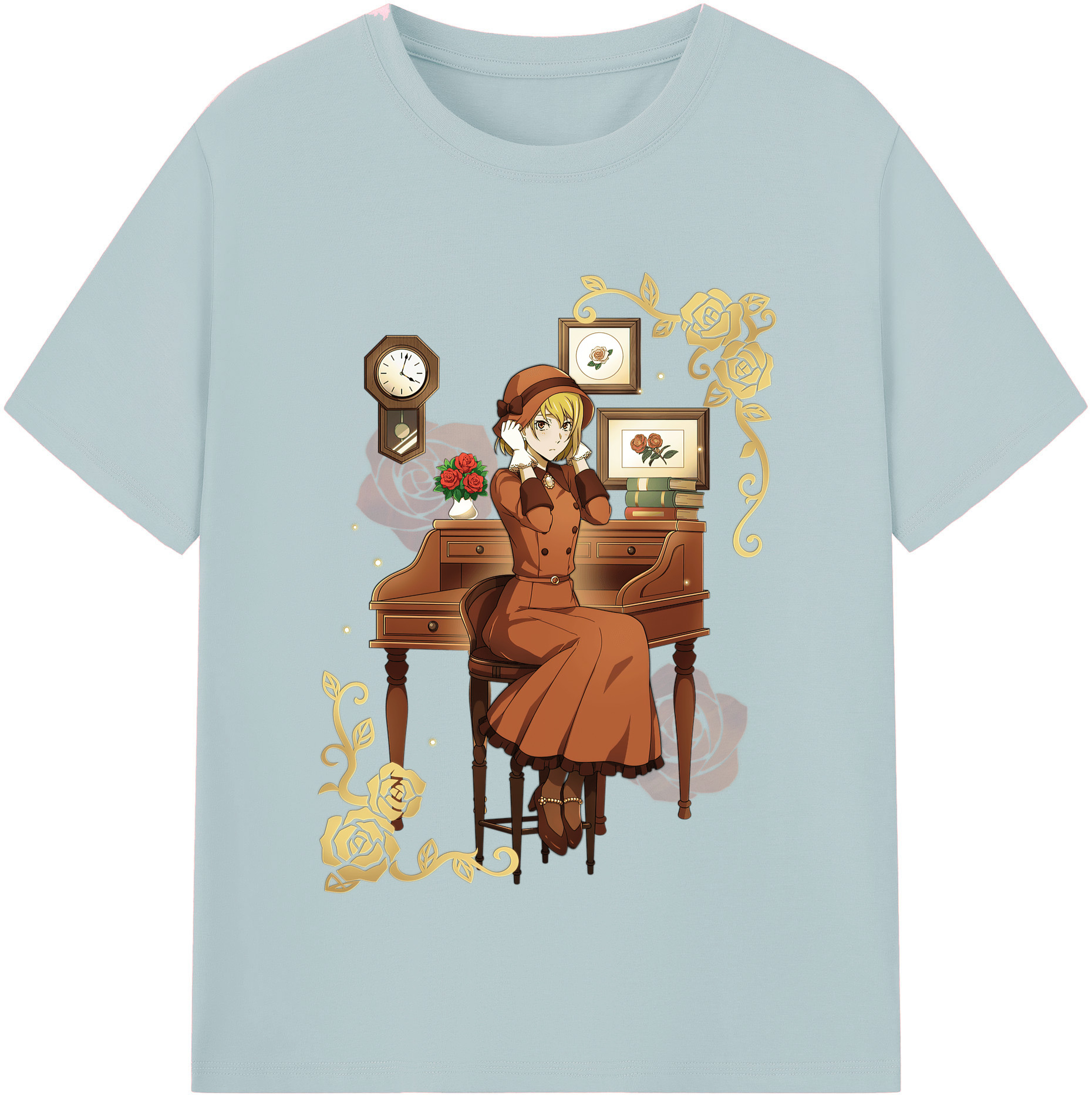 （画像用） 文豪ストレイドッグス Bungo Stray Dogs 綿100％半袖Tシャツ（フロントプリント）
